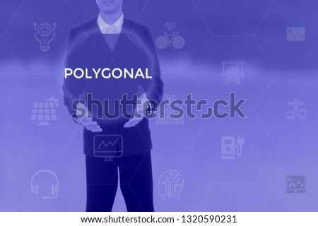 POLYGONAL - technology and business concept