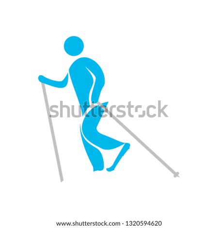 Isolated skiing people icon. Vector illustration design