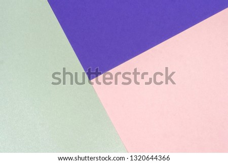 Abstract geometric paper background.  fashion  trend colors.Background pastel colors. Minimal concept. Flat lay, Top view. Copy space