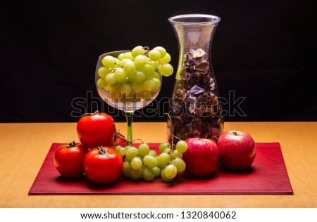 Fruit layout on a table