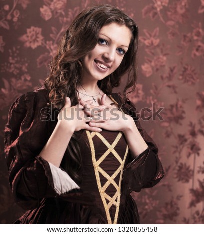 fashionable young woman .photo with copy space
