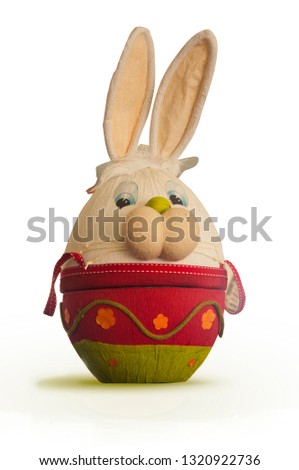 Easter bunny isolated on white