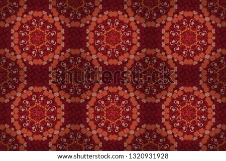 You can use it for invitations, postcards, cards, wallpapers and so on. Beautiful raster seamless flower pattern in stained-glass window style (pink, red and magenta colors).