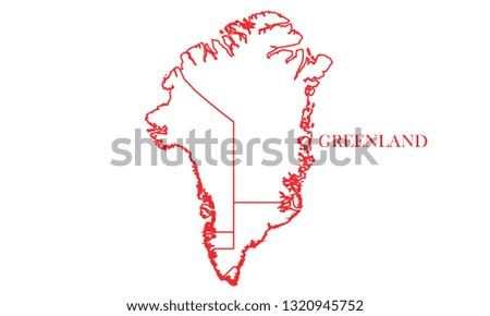 Greenland red line map