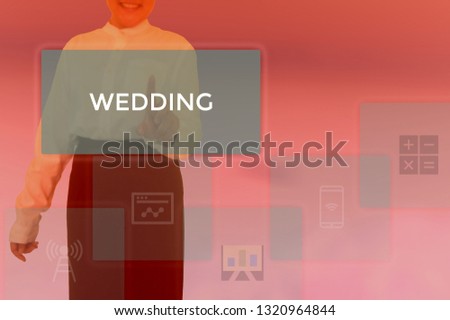 WEDDING - technology and business concept