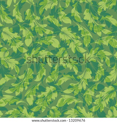 Seamless pattern from  green summer  leaves(can be repeated and scaled in any size)