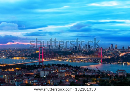 Bosphorus Bridge Royalty-Free Stock Photo #132101333