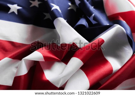 American flag waving background. Independence Day, Memorial Day, Labor Day - Image
