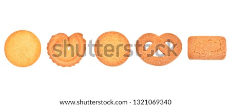 Cookies set isolated on a white background.