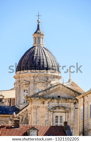 dome of st pauls cathedral in rome italy, beautiful photo digital picture
