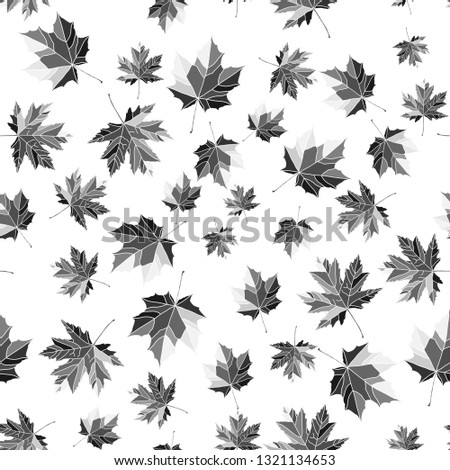 Seamless colorful maple leaf pattern. Nature texture for backgrounds and decorations.