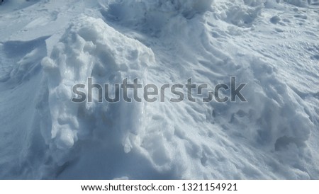 Interesting shapes in the snow