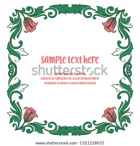Vector illustration frame white background for write your text hand drawn