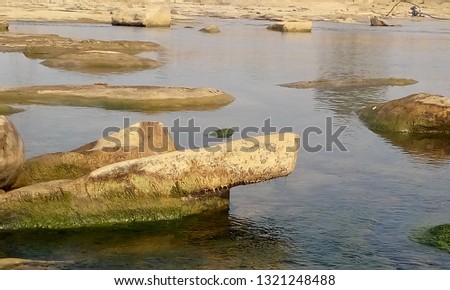 A river picture of India