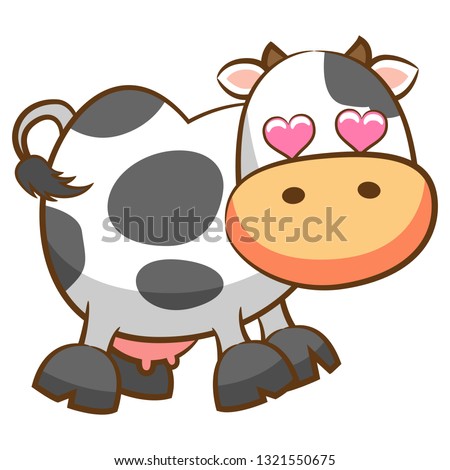 Cow clipart design