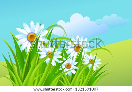Spring time. Flower. Vector image.