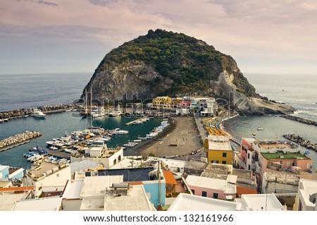A little harbor on Ischia island (in the Bay of Naples, Italy) called San't Angelo