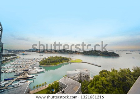 penthouse apartment view Royalty-Free Stock Photo #1321631216