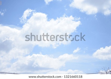 Blue sky and beautiful cloud in morning good day. landscape background. Nature Background