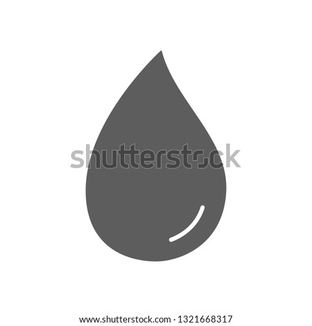 Water drop icon vector isolated on white background. Water drop icon for web site, app, logo and design template. Creative art concept, vector illustration