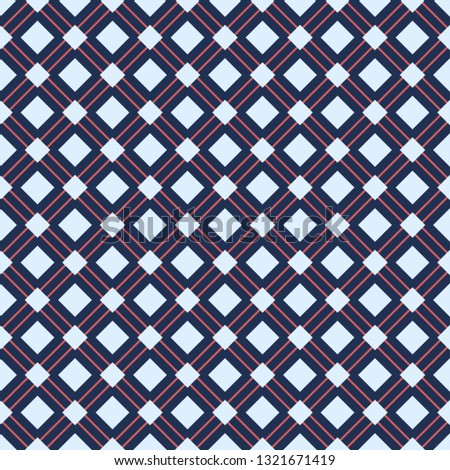 Ethnic style seamless pattern with geometric figures. Repeated rhombuses and squares ornamental abstract background. Tribal motif. Endless texture for textile design. Abstract geometrical texture.