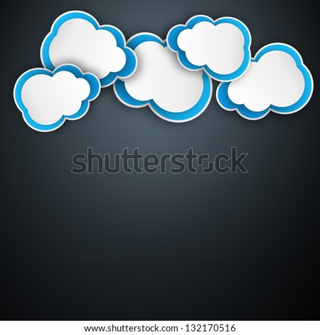 Cloud computing concept with space for your text