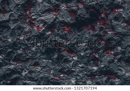 Rock background. Fire lava. Rough structure mineral. Stone wall. Rock texture. Stone background. Abstract wallpaper. Stone texture. Black background. Rock pile. Painted wall Royalty-Free Stock Photo #1321707194