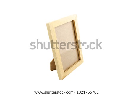 empty wood picture frame