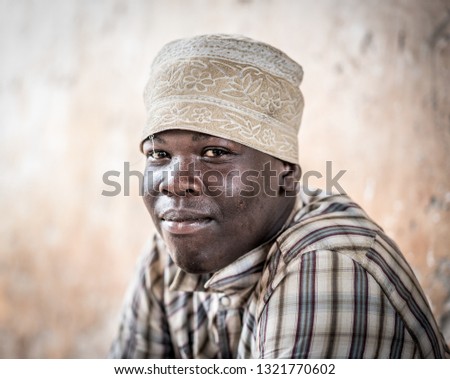 African teenage boy portrait