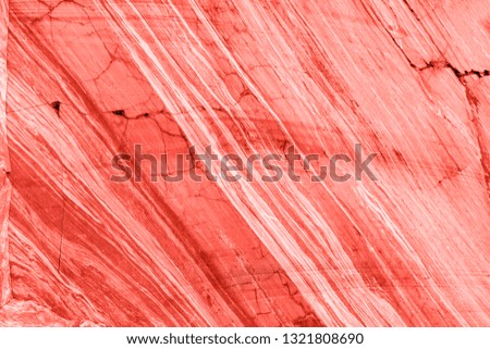 Marble texture in living coral pantone color of the year 2019. Natural luxury background, mock up with space for text