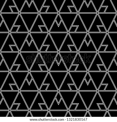 Triangles, rhombuses, polygons pattern. Geometrical figures wallpaper.Digital paper, abstract. Geometric background. Simple shapes backdrop. Seamless ornament.