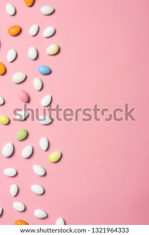 Chocolate Eggs on Bright Background, Sweet Easter Treat, Holiday Concept