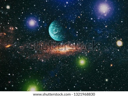 stardust and nebula space. Galaxy creative background. Elements of this image furnished by NASA.