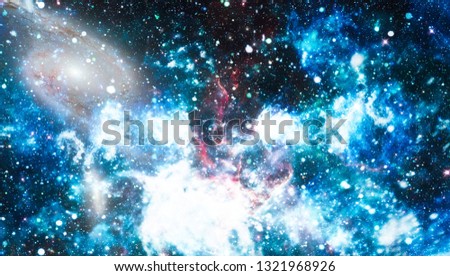 stardust and nebula space. Galaxy creative background. Elements of this image furnished by NASA.