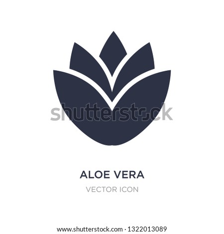 aloe vera icon on white background. Simple element illustration from Beauty concept. aloe vera sign icon symbol design.