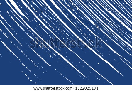 Grunge texture. Distress indigo rough trace. Exceptional background. Noise dirty grunge texture. Bewitching artistic surface. Vector illustration.