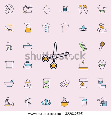 scissors outline icon. spa icons universal set for web and mobile
