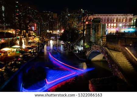 San Antonio Riverwalk Christmas lights