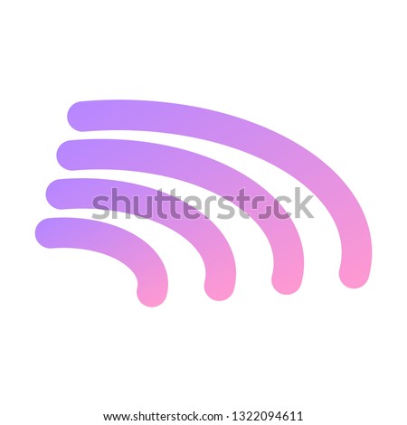 Wifi sign icon. Isometric of wifi sign vector icon for web design isolated on white background