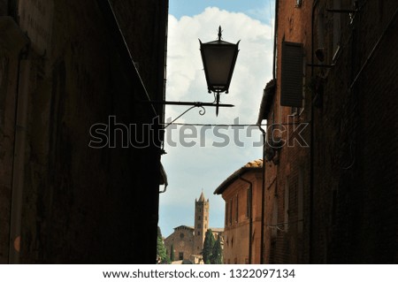 beautiful lantern in Siena