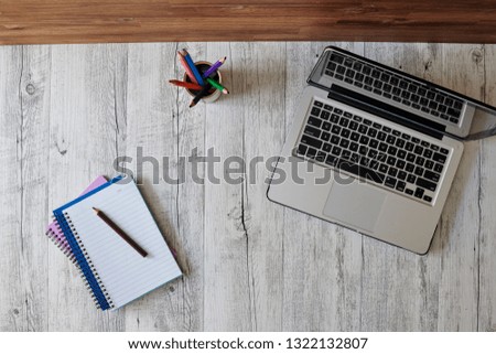 A laptop computer on a business desk