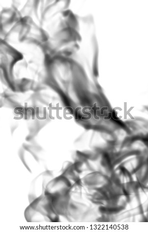 black smoke on white background