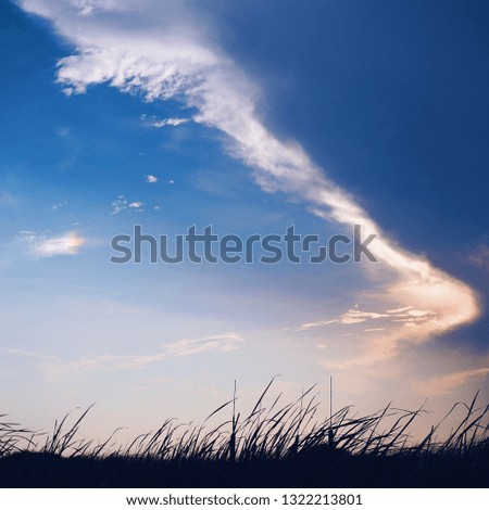 Beautiful sunset sky background,square picture.