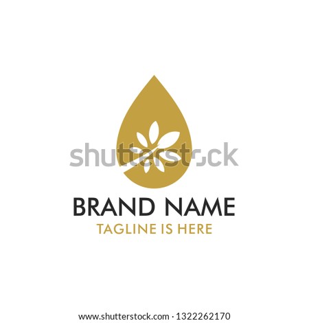 Olive oil logo design template