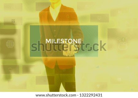 MILESTONE - technology and business concept