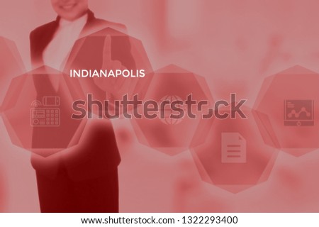 INDIANAPOLIS - technology and business concept