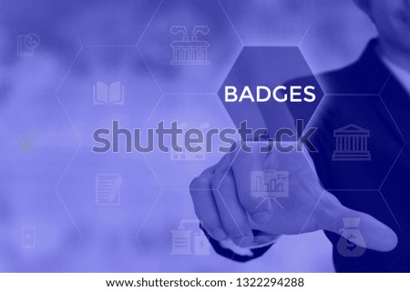 select BADGES - technology and business concept