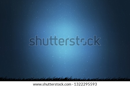 Light BLUE vector background with astronomical stars. Shining colored illustration with bright astronomical stars. Pattern for astronomy websites.