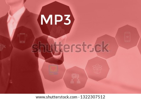 MP3 - technology and business concept