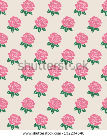 cute floral pattern design. vector illustration